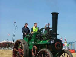 Taking the Corn Maiden into the ring - South Molton Vintage Rally